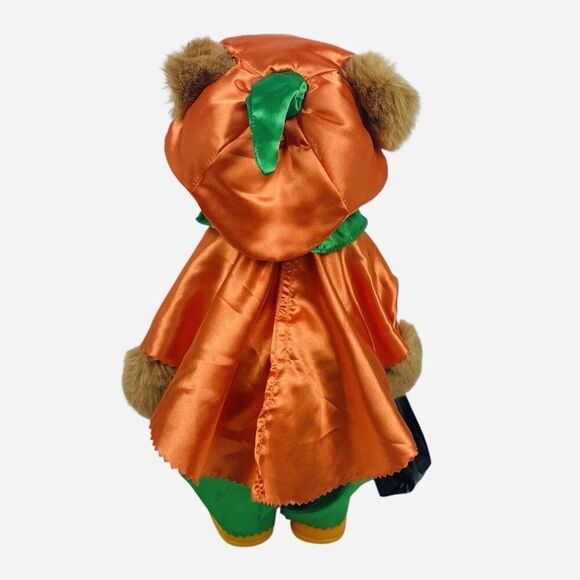 RARE Vintage Dan Dee Pumpkin Teddy Bear Halloween Trick or Treat Plush Hard Body - Picture 4 of 16